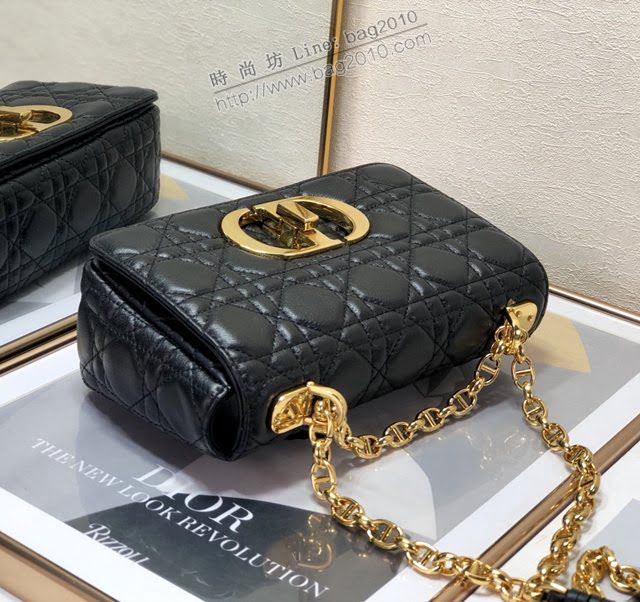 Dior女包 迪奧Caro柔軟藤格紋鏈條包 Dior肩背斜挎包  dfk1801